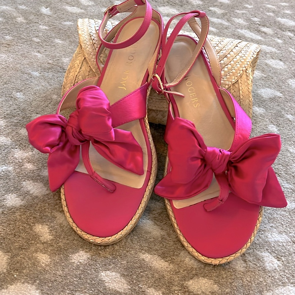 Jack Roger Fuschia Pink Sandals.